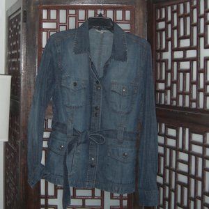RW & CO. SOFT BELTED DENIM JACKET